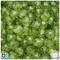 BeadTin Light Avocado Transparent 10mm Faceted Round Plastic Craft Beads (225pcs)